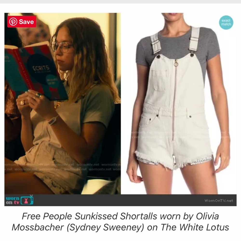 Free People sunkissed shortalls - size 10